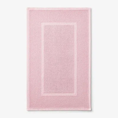 The Company Store Sterling Cotton Bath Mat In Soft Pink