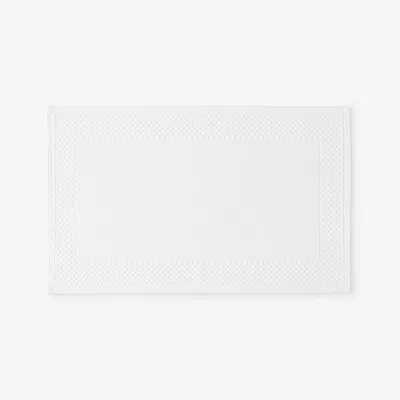 The Company Store Sterling Cotton Bath Mat In White