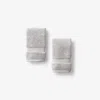 The Company Store Sterling Supima® Cotton Washcloths, Set Of 2 In Gray