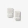The Company Store Sterling Supima® Cotton Washcloths, Set Of 2 In Ivory