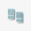 The Company Store Sterling Supima® Cotton Washcloths, Set Of 2 In Teal/turquoise Blue