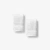 The Company Store Sterling Supima® Cotton Washcloths, Set Of 2 In White