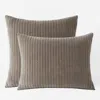 The Company Store Straight Stitch Velvet Quilted Sham In Brown