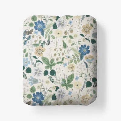 The Company Store Strawberry Fields Classic Cool Cotton Percale Fitted Bed Sheet In Multi