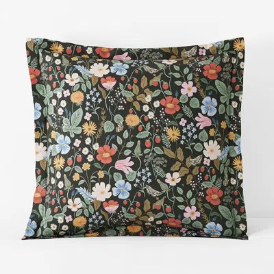 The Company Store Strawberry Fields Classic Cool Cotton Percale Sham In Neutral