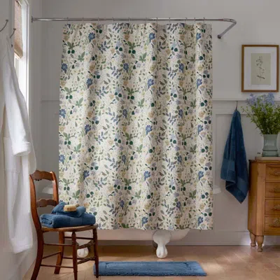 The Company Store Strawberry Fields Classic Cool Cotton Percale Shower Curtain In Multi