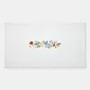 The Company Store Strawberry Fields Embroidered Bath Mat In White