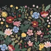 The Company Store Strawberry Fields Removable Wall Mural In Black/green