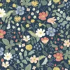The Company Store Strawberry Fields Traditional Wallpaper In Blue