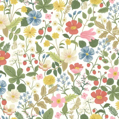 The Company Store Strawberry Fields Traditional Wallpaper In Multi