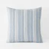 The Company Store Stripe Quilted Sham In Blue