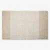 The Company Store Striped Bath Rug In Beige