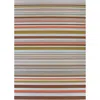 The Company Store Striped Flat Woven Outdoor Rug In Beige/orange/coral