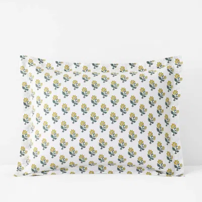 The Company Store Suhana Garment Washed Cotton Percale Sham In Multi