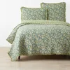 The Company Store Suhana Reversible Ruffle Quilt In Green