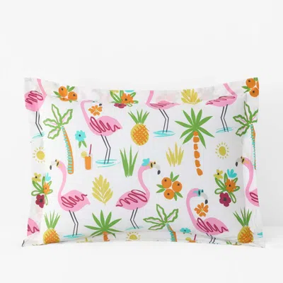 The Company Store Summer Prints Classic Cool Cotton Percale Sham In Multi