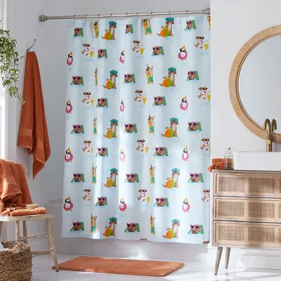 The Company Store Summer Prints Classic Cool Cotton Percale Shower Curtain