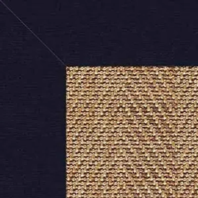 The Company Store Sunbrella Herringbone Bordered Indoor/outdoor Rug In Blue