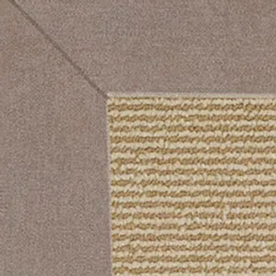 The Company Store Sunbrella Narrow Stripe Bordered Indoor/outdoor Rug In Brown