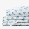 The Company Store Sunshine & Blooms Classic Cool Cotton Percale Bed Sheet Set