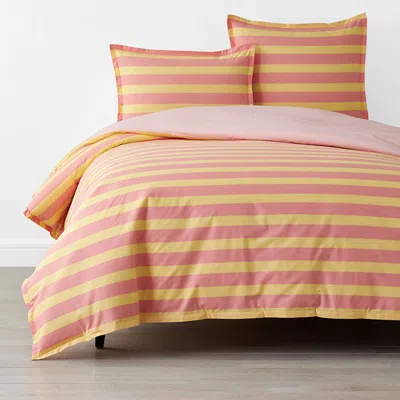 The Company Store Sunshine & Blooms Classic Cool Cotton Percale Duvet Cover