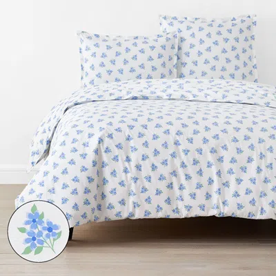 The Company Store Sunshine & Blooms Classic Cool Cotton Percale Duvet Cover