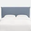 The Company Store Sutton Velvet Headboard In Blue