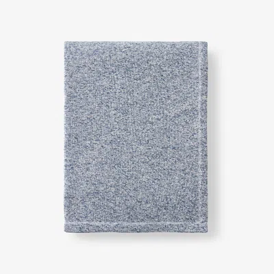The Company Store Sweatshirt Throw Blanket In Blue