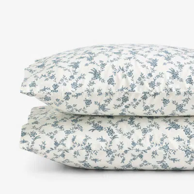 The Company Store Tapestry Vine Garment Washed Cotton Percale Pillowcase Set In Multi