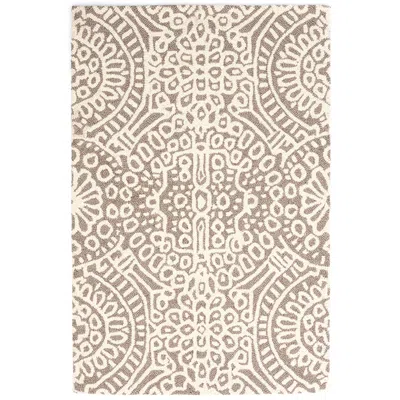 The Company Store Temple Hand Hooked Wool Rug In Beige