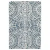 The Company Store Temple Hand Hooked Wool Rug In Blue