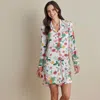 The Company Store Tencel™ Modal Jersey Knit Nightshirt In Green/pink