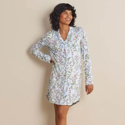 The Company Store Tencel™ Modal Jersey Knit Women's Nightshirt In Blue