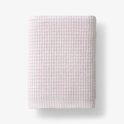 The Company Store Textured Dot Bath Towel In Pink