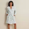 The Company Store Textured Gauze Cotton Robe In Multi