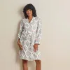 The Company Store Textured Gauze Cotton Robe In Multi