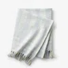The Company Store Textured Lightweight Throw Blanket In Blue