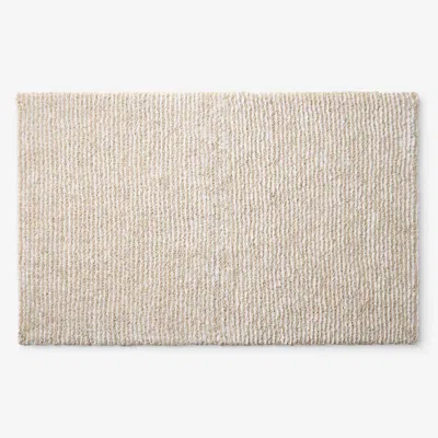 The Company Store Thin Stripe Bath Rug In Beige