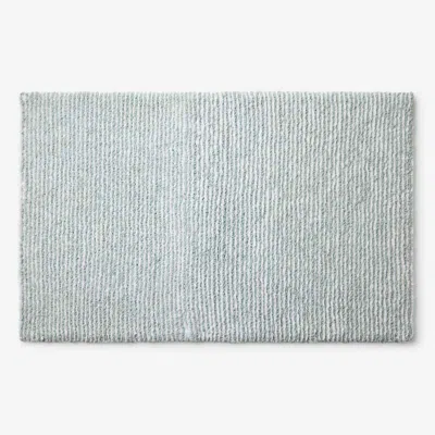 The Company Store Thin Stripe Bath Rug In Blue