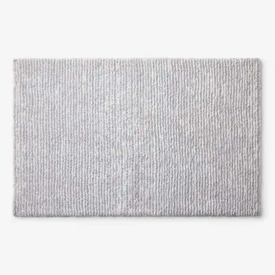 The Company Store Thin Stripe Bath Rug In Gray