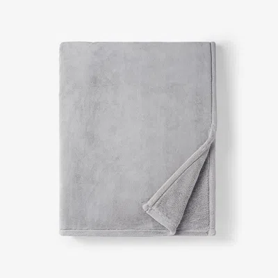 The Company Store Throw Blanket In Gray Smoke