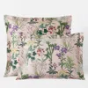 The Company Store Timeless Garden Classic Smooth Sateen Sham In Green/pink