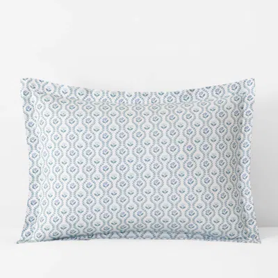 The Company Store Tira Floral Classic Cool Cotton Percale Sham In Pattern
