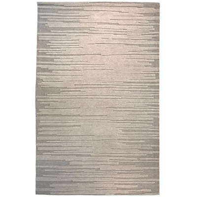 The Company Store Tonal Textured Hand Tufted Wool Rug In Beige