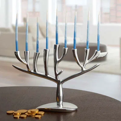 The Company Store Tree Of Life Menorah In Silver