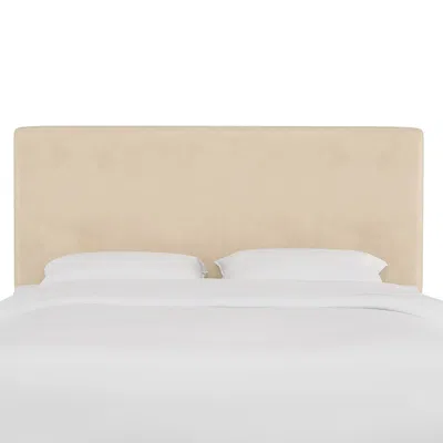 The Company Store Tribeca Velvet Headboard In Beige