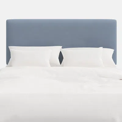 The Company Store Tribeca Velvet Headboard In Blue