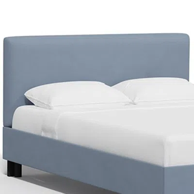 The Company Store Tribeca Velvet Headboard In Blue