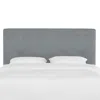 The Company Store Tribeca Velvet Headboard In Steel Gray