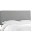 The Company Store Tribeca Velvet Headboard In Steel Gray
